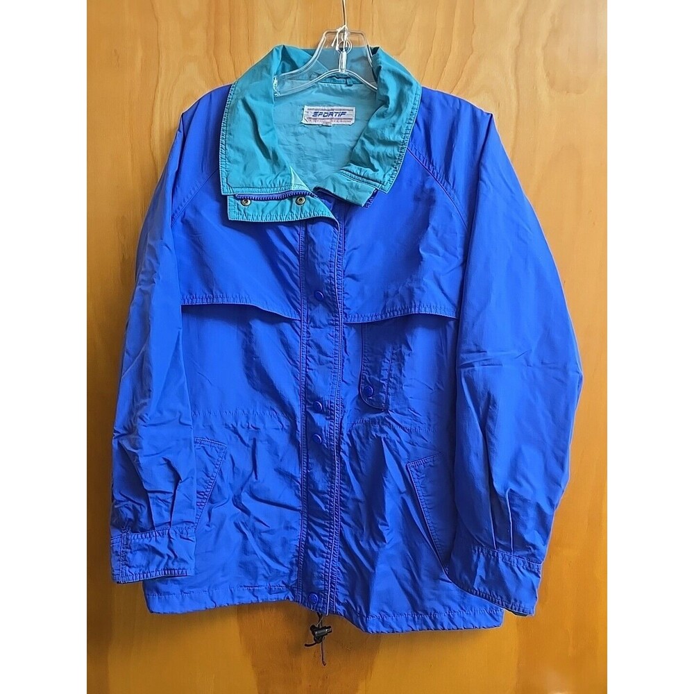Vintage Le Coq Sportif Track Jacket Mens Medium Colorblock Full Zip Embroidered